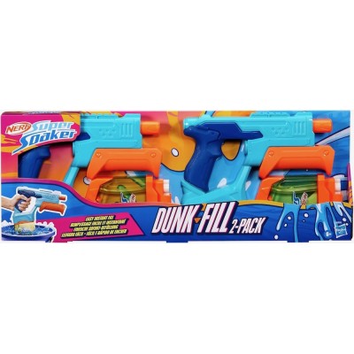 Nerf Super Soaker, Dunk-Fill - Pack 2 Lanzadores