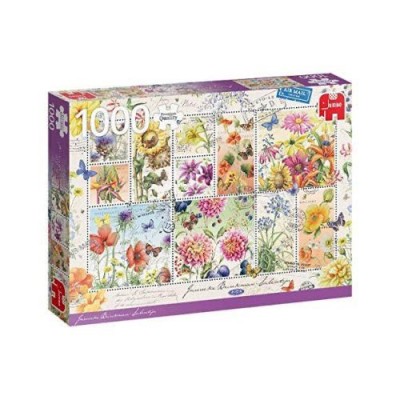 Puzzle 1000 pzas. Jumbo Sellos de Flores de Verano