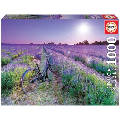 Puzzle 1000 pzas. BICICLETA EN CAMPO DE LAVANDA