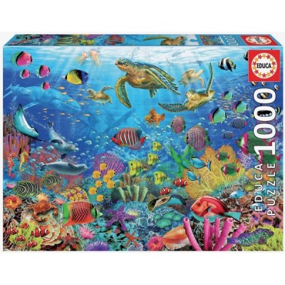Puzzle 1000 pzas. TORTUGAS EN EL PARAÍSO