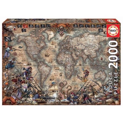PUZZLE 2000 Pzas. MAPA DE PIRATAS