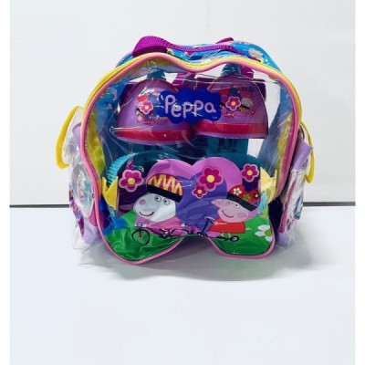 PATINES 4 RUEDAS+MOCHILA+PROTECCIONES PEPPA PIG