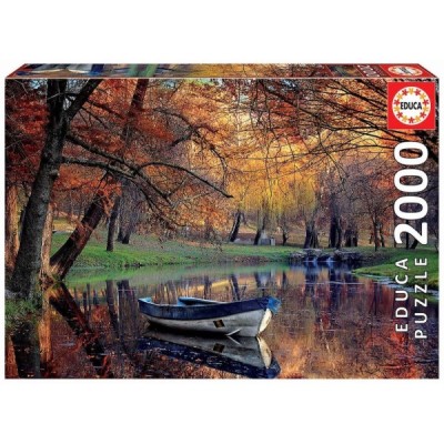Puzzle 2000 pzas. BARCA EN EL LAGO
