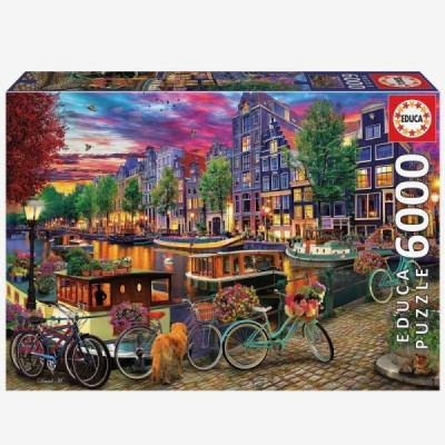 Puzzle BICICLETAS  EN AMSTERDAM 6000