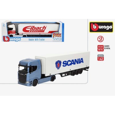 BURAGO STREET FIRE-CAMION METAL 1:43 SCANIA 770S C