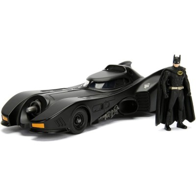 BATMOVIL METAL 1989 1:24 con figura 8 cm.
