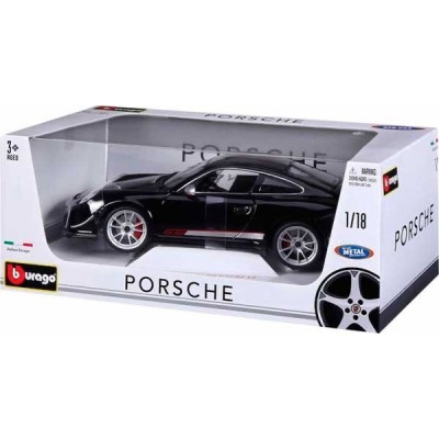 BURAGO-COCHE METAL 1:18 GT-PORSCHE GT3 RS 4.0-BLAC