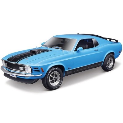1970 Ford Mustang Mach 1 Blue - 1:18
