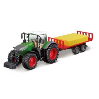 TRACTOR FENDT 1050 con TRAILER PAJA 10CM.