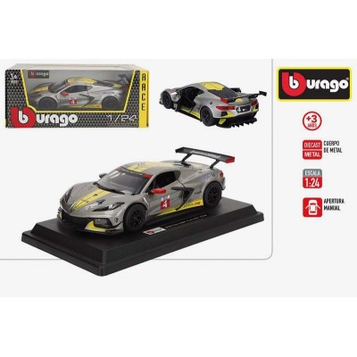 BURAGO-COCHE METAL 1:24 RACING-2020 CHEVROLET CORV