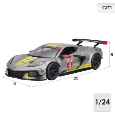 BURAGO-COCHE METAL 1:24 RACING-2020 CHEVROLET CORV