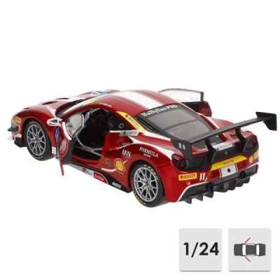 BURAGO-COCHE METAL 1:24 FERRARI RACING 458 CHALLEN