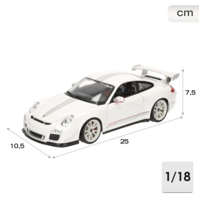 BURAGO-COCHE METAL 1:18 GT-PORSCHE GT3 RS 4.0-WHIT