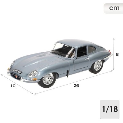 BURAGO-COCHE METAL 1:18 GT-JAGUAR E COUPE
