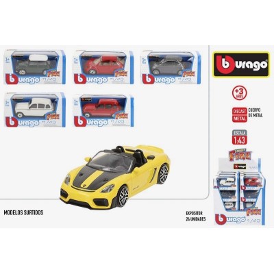 BURAGO STREET FIRE-COCHE METAL 1:43 CLASICOS-6/S