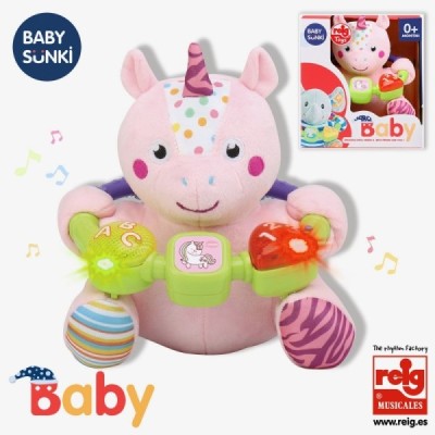Baby Sunki Muñeco Peluche Unicornio 20cm Reig