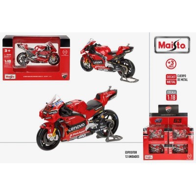 MAISTO-MOTO GP METAL 1:18 DUCATI LENOVO