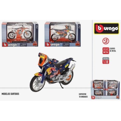 BURAGO-MOTO METAL CROSS 1:18 WRB KTM-3/S