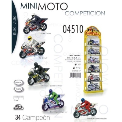 PACK 6 MOTOS COMPETICIÓN GUISVAL