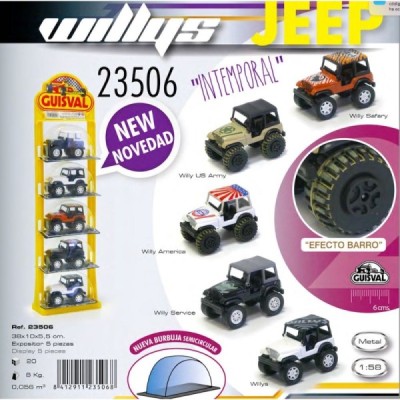 EXPOSITOR 5 COCHES Jeep Willys