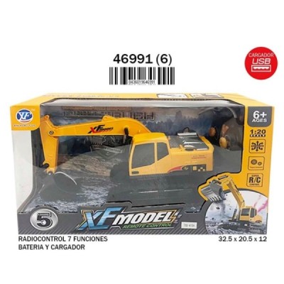 RETRO EXCAVADORA R/C CARGADOR USB Radiocontrol Radio Control