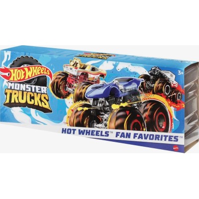 PACK DE 3 COCHES MONSTER TRUCK