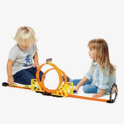 SET PISTAS CON DOS LOOPINGS + 2 COCHES