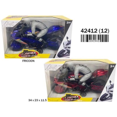 MOTO CARRERAS FRICCION PILOTO GIGANTE