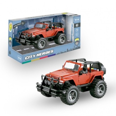 JEEP CON LUZ Y SONIDO HEROES DE CIUDAD 1:16