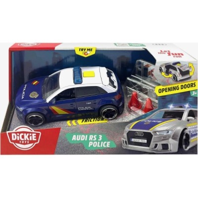 Dickie Toys- Audi RS3 - Coche de Policía 15cm