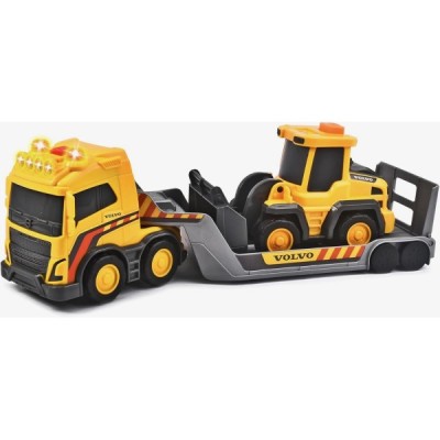 TRAILER VOLVO CON EXCAVADORA LUZ Y SONIDO 32 CM