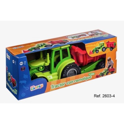 TRACTOR AGRÍCOLA CON PALA +REMOLQUE