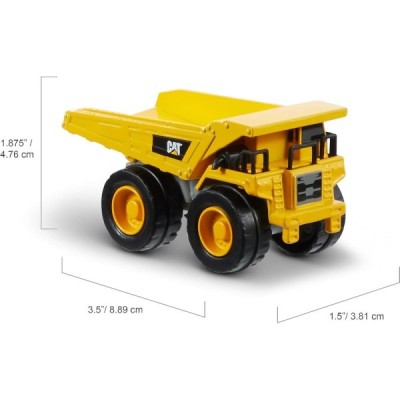 CAT -Pack 3 Vehículos Construcción Metal 10cm.