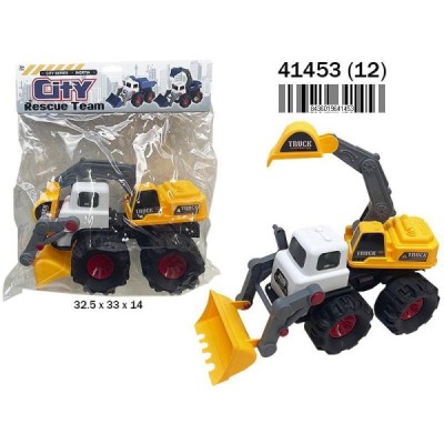 RETRO CONSTRUCCIÓN EXCAVADORA en Bolsa