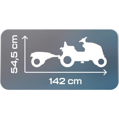 TRACTOR FARMER XL VERDE CON REMOLQUE SMOOBY