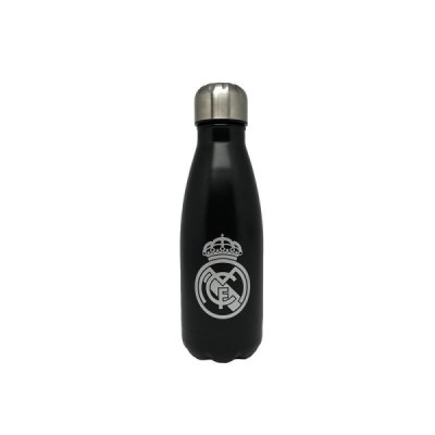 REAL MADRID BOTELLA NEGRA DE ACERO 550ML