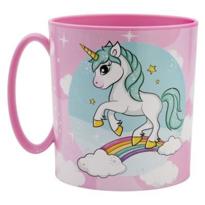TAZA MICRO 350 ml. UNICORN RAINBOW