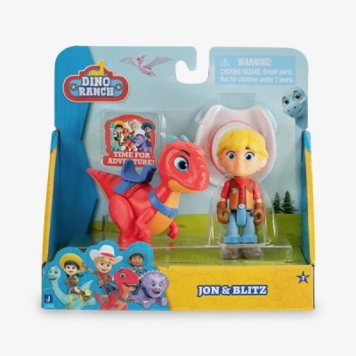 Dino Ranch, Pack 2 Figuras Jon y Blitz