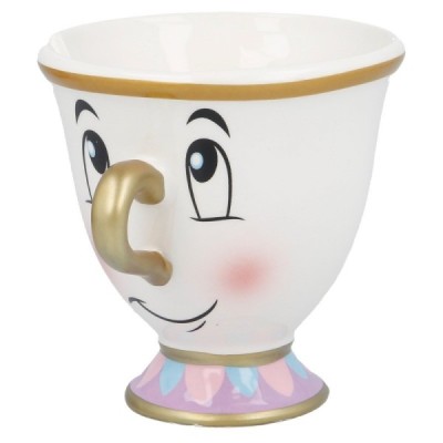 TAZA CERAMICA 3D 190 ML Chip- La Bella y la Bestia