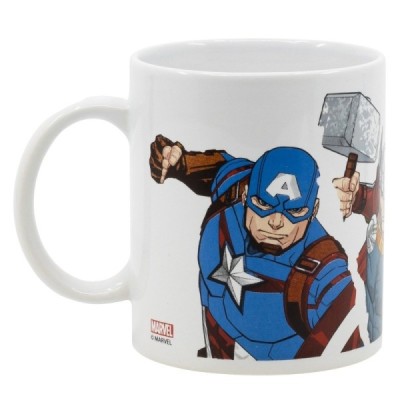 TAZA CERAMICA 325 ML EN CAJA REGALO AVENGERS