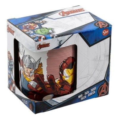 TAZA CERAMICA 325 ML EN CAJA REGALO AVENGERS
