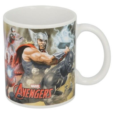 TAZA CERAMICA 325 ML EN CAJA REGALO AVENGERS