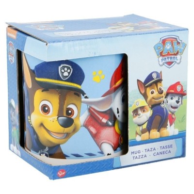 TAZA CERAMICA 325 ML EN CAJA PAW PATROL