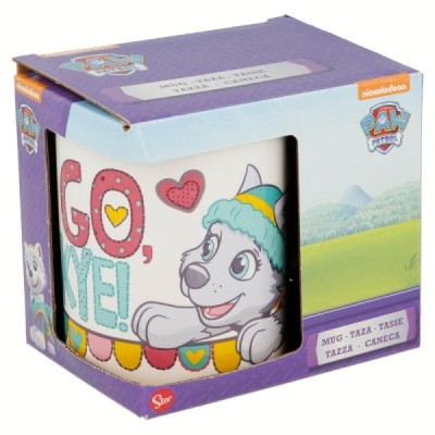 TAZA CERAMICA 325 ML EN CAJA PAW PATROL