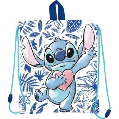 BOLSA MERIENDA STITCH BLUE LEAVES