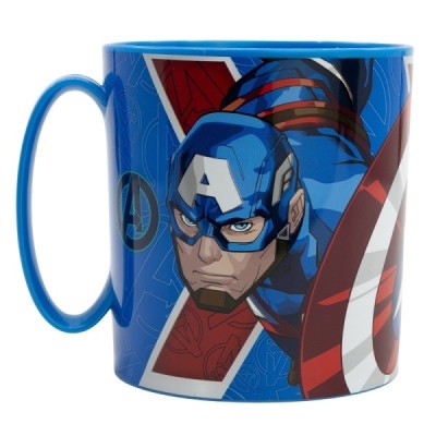 TAZA MICRO 390 ML AVENGERS HERALDIC ARMY