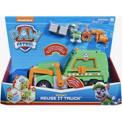 PAW Patrulla Canina CAMION DE RECICLAJE ROCKY