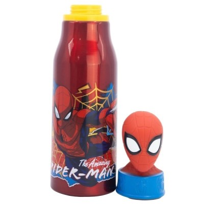 STOR BOTELLA ALUMINIO CON FIG 3D Spiderman 690 ML