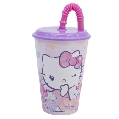 STOR VASO CAÑA EASY 430 ML HELLO KITTY