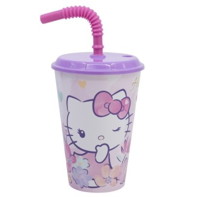 STOR VASO CAÑA EASY 430 ML HELLO KITTY